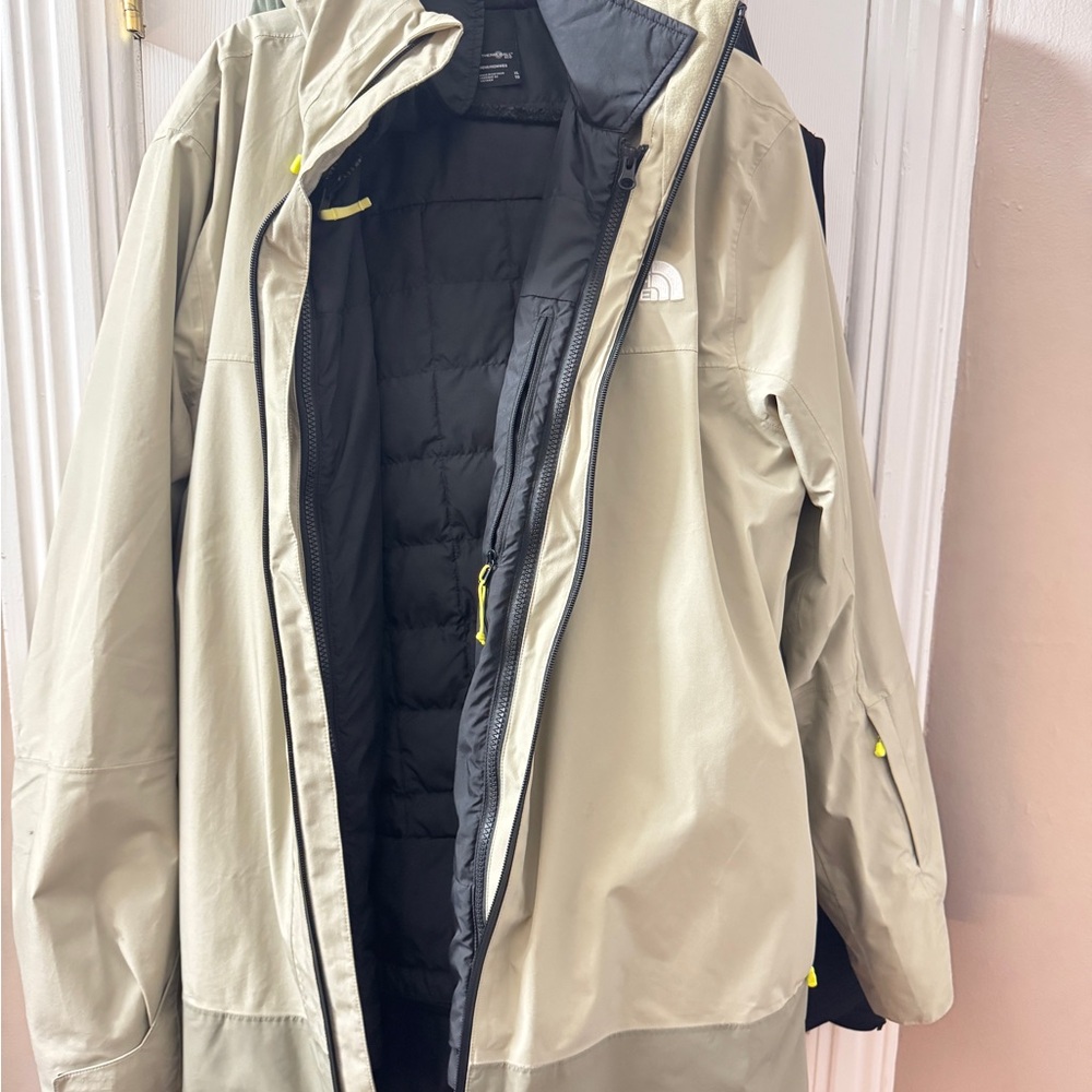The North Face Men's Khaki and Black Performance Jacket